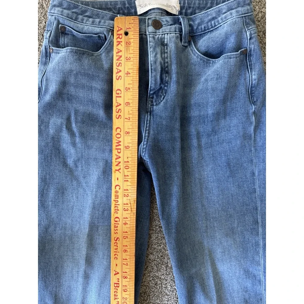 Soft Surroundings Womens The Ultimate Girlfriend Jean 8 Blue Medium Wash Stretch